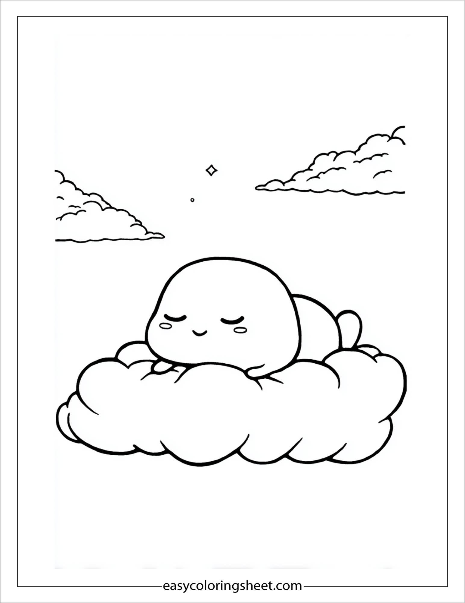Squishmallow Sleeping on a Cloud