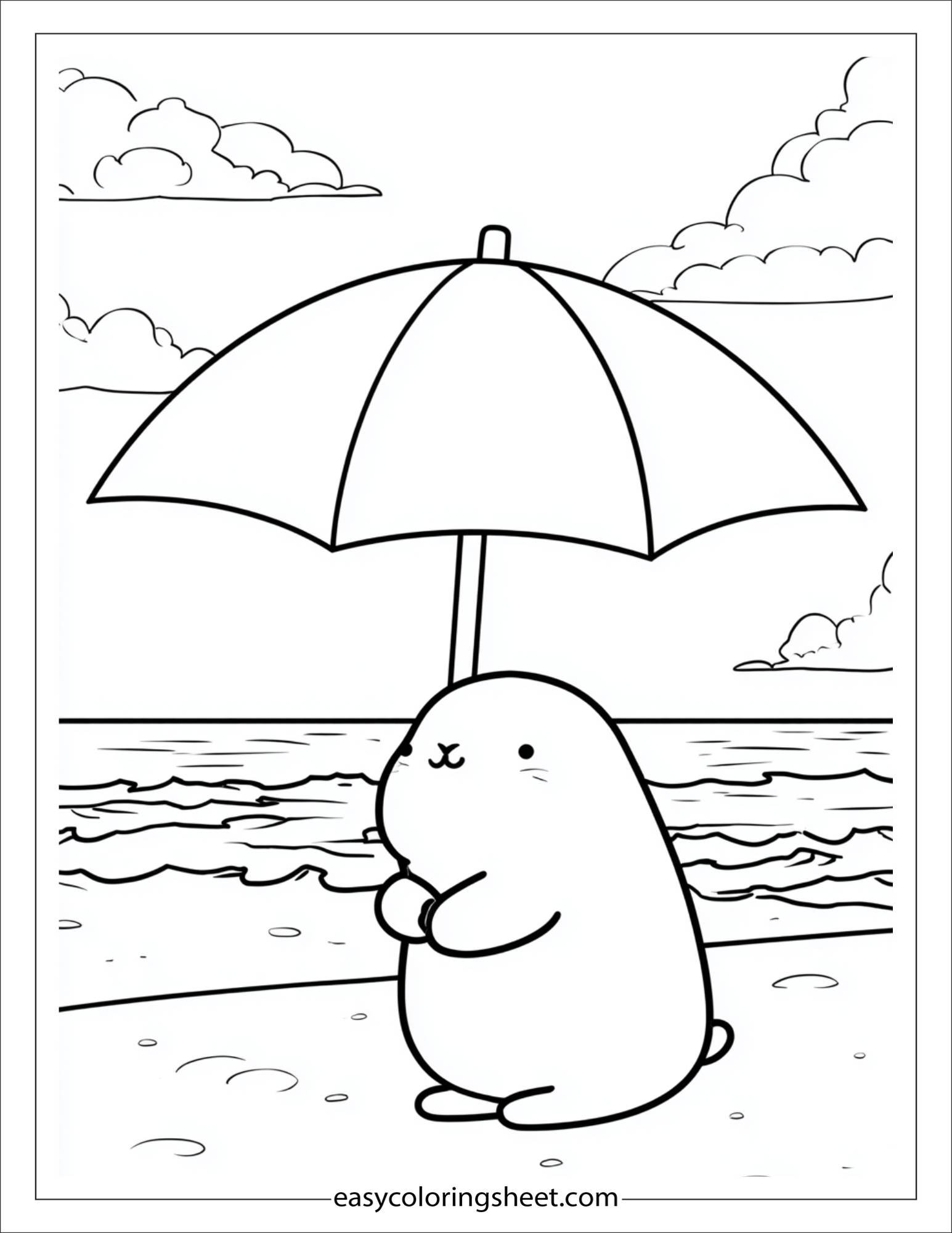 Squishmallow at the Beach