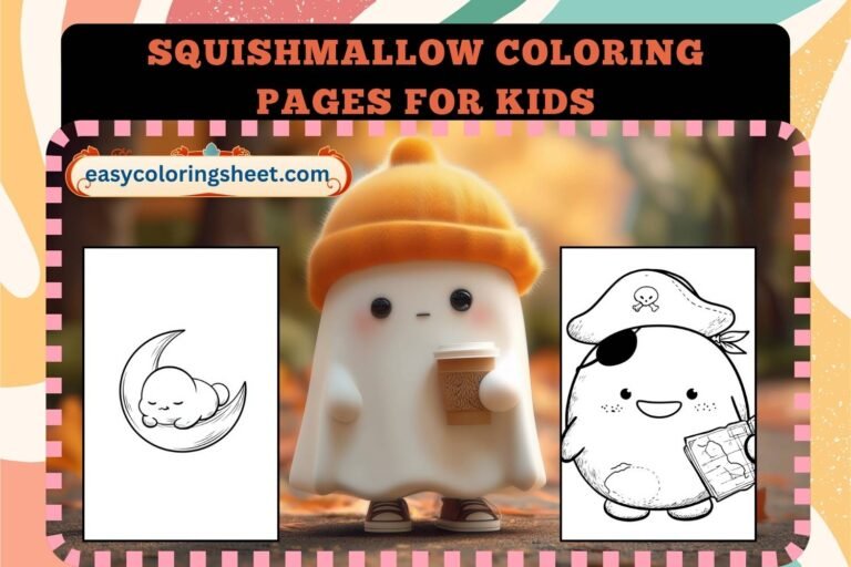 Squishmallow coloring pages for kids