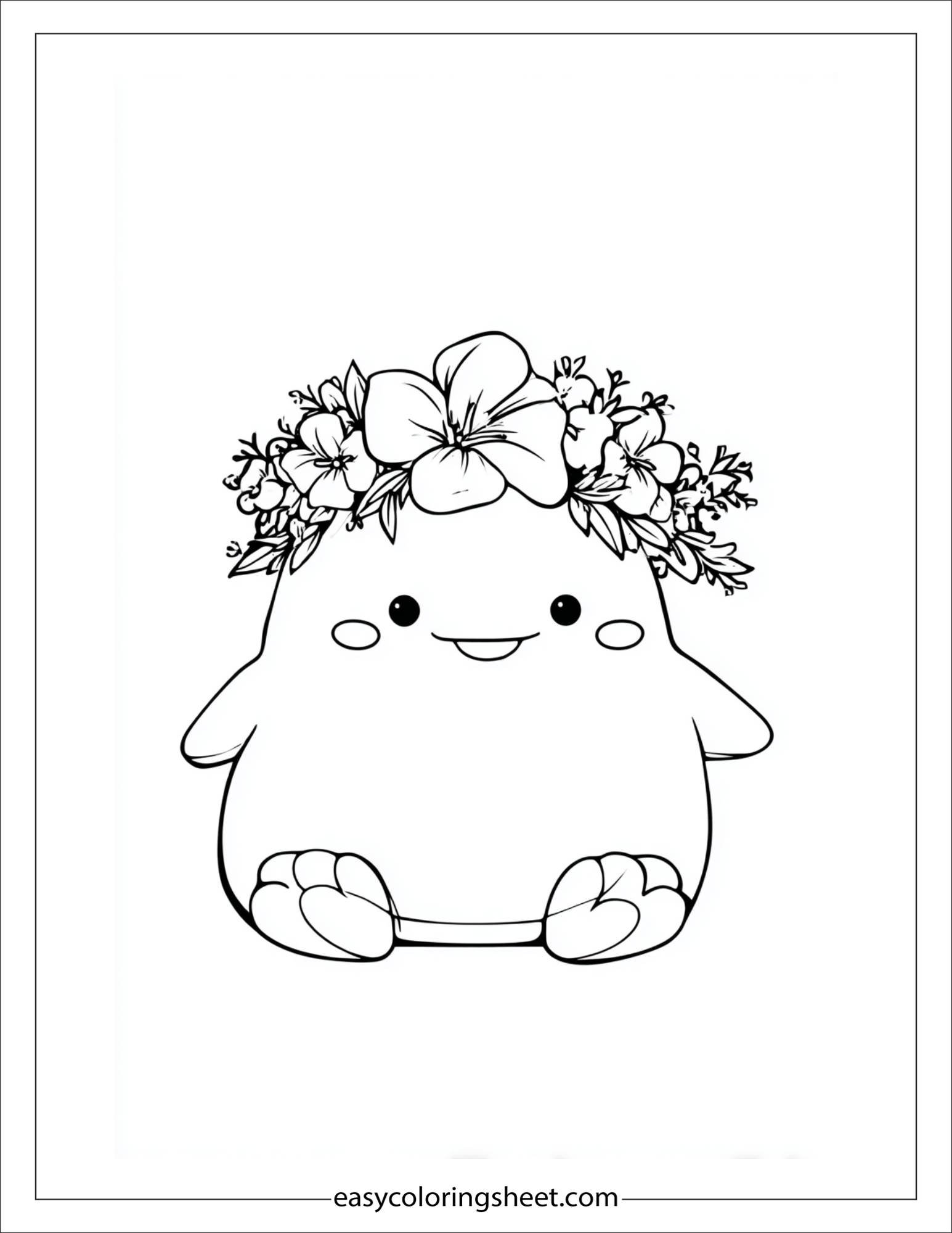 Squishmallow with Flower Crown