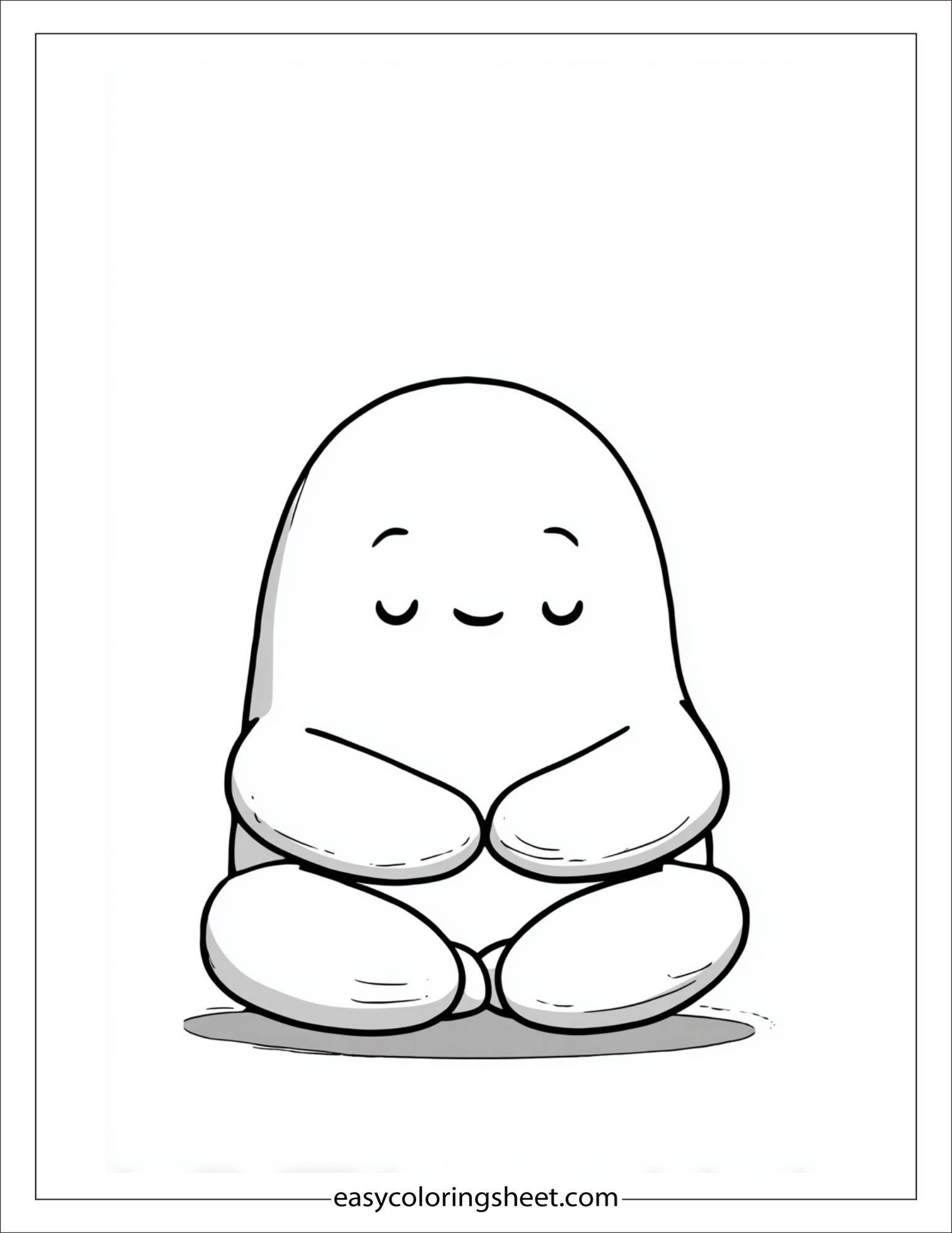 Squishmallow yoga pose