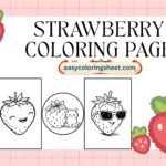 Strawberry coloring page