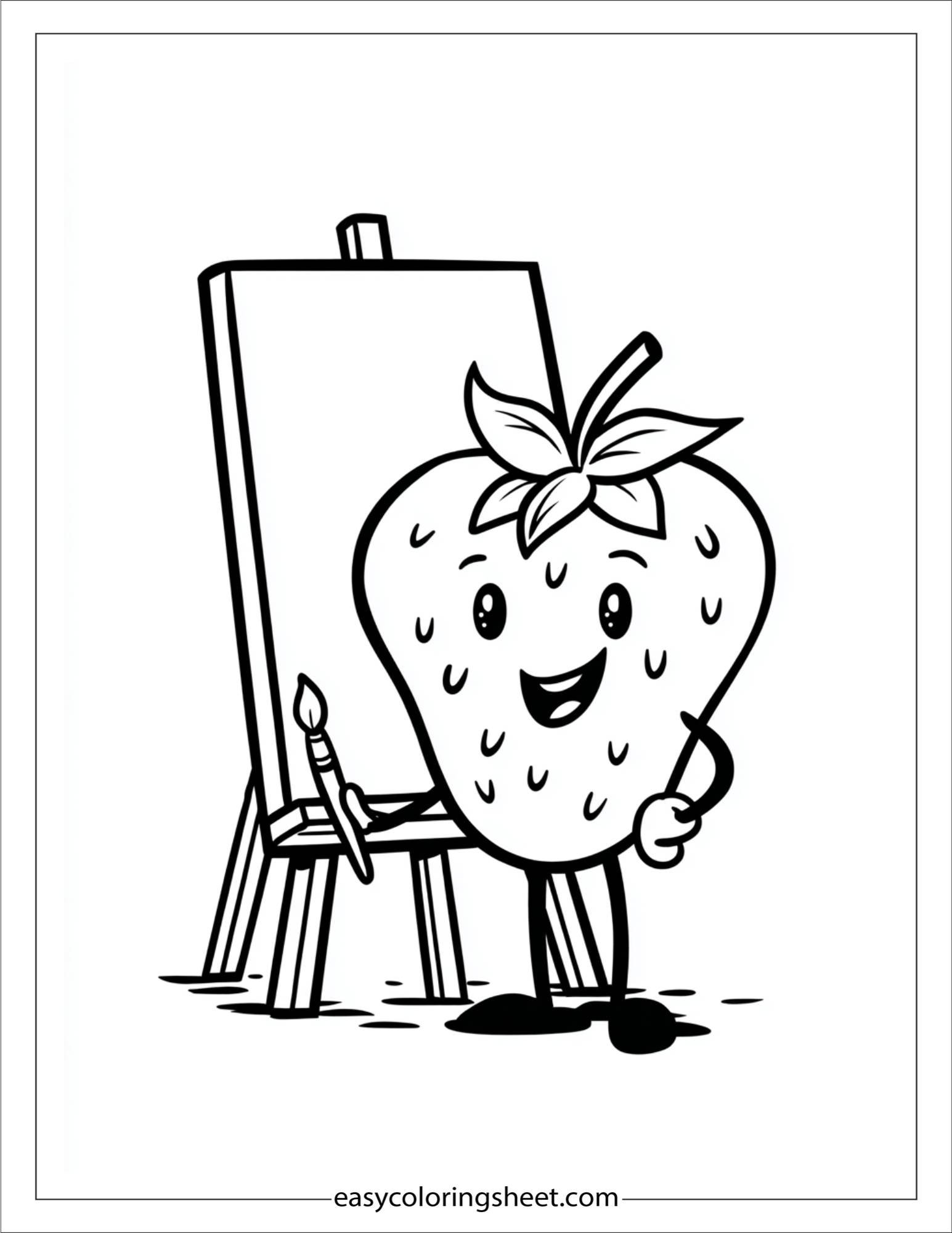 Strawberry painting