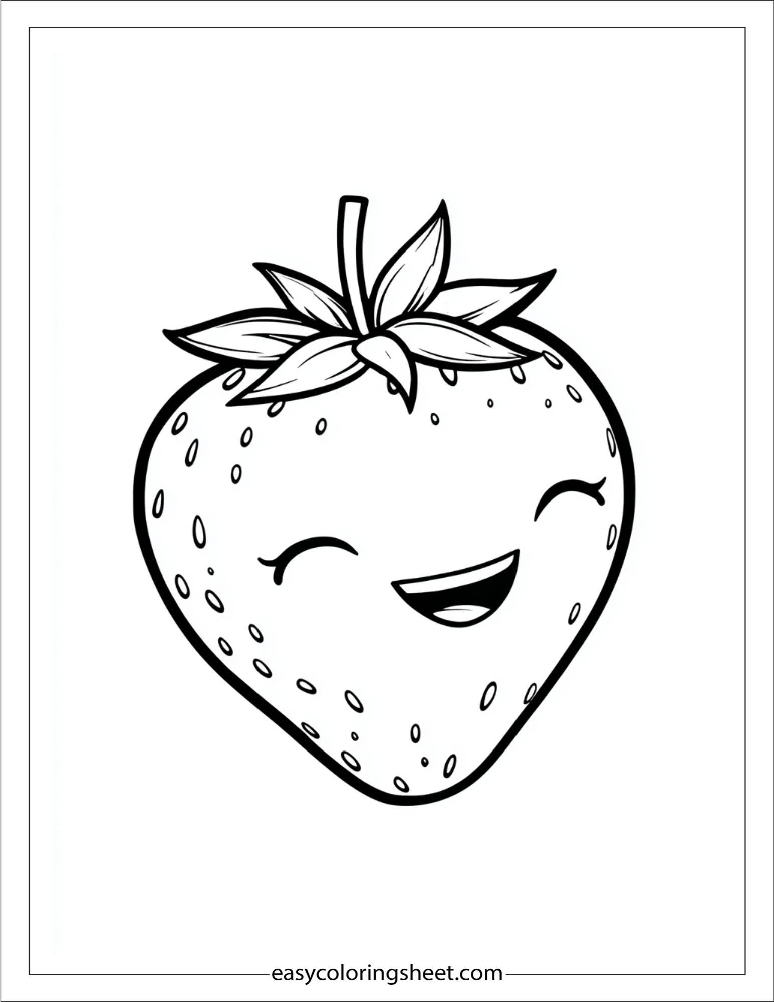 Strawberry with smile