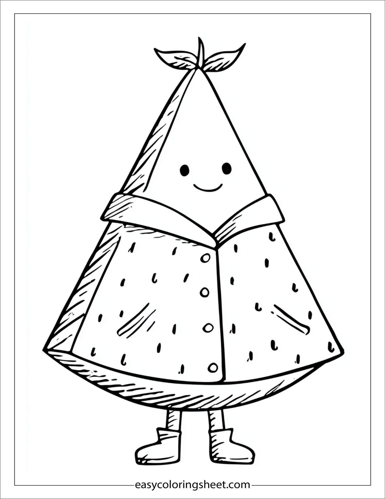 Watermelon in raincoat