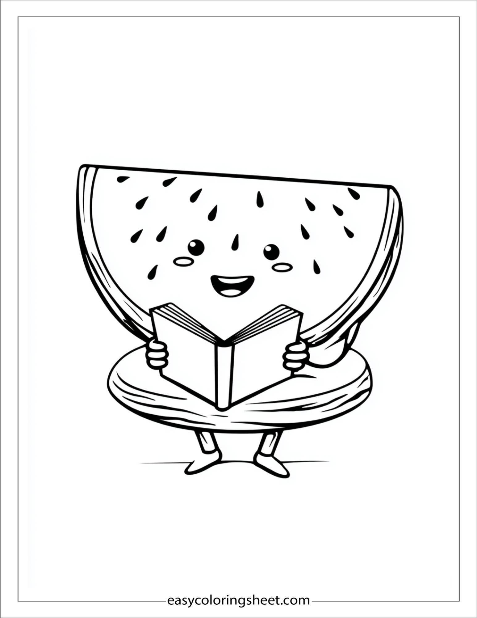 Watermelon reading book