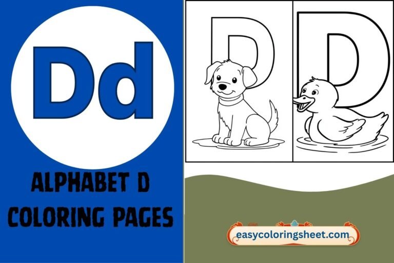 alphabet d coloring pages