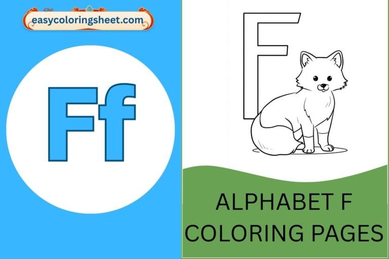 alphabet f coloring pages