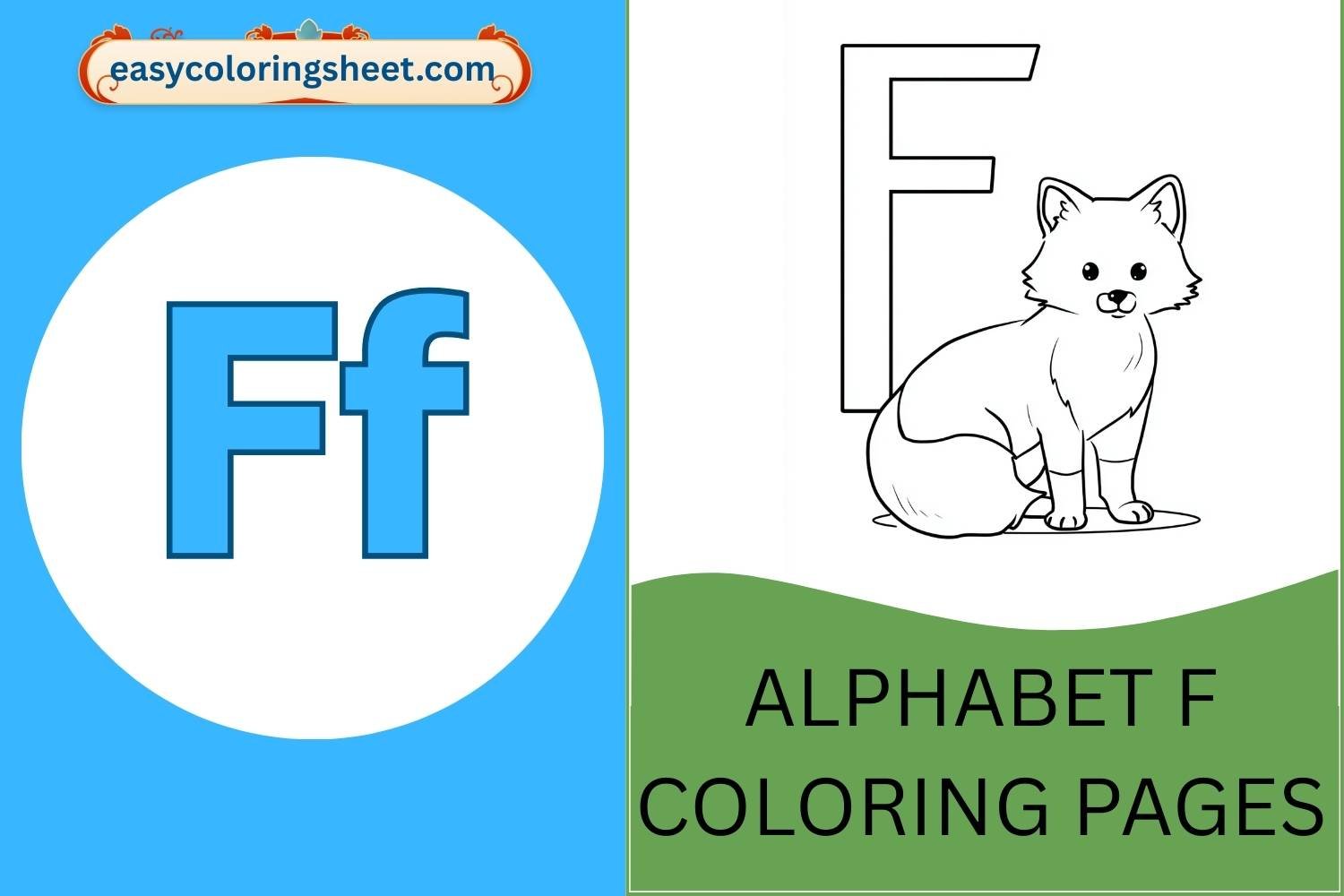 Alphabet F Coloring Pages for Kids, Fun and Easy Letter F Pictures to Color
