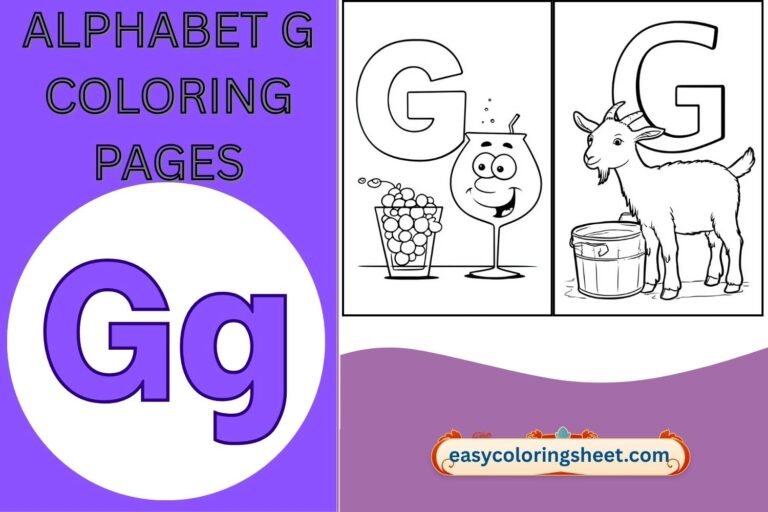 alphabet g coloring pages