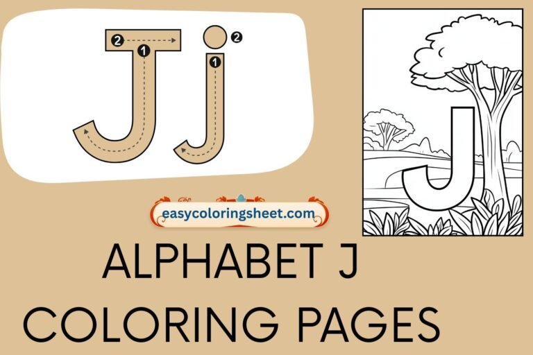 alphabet j coloring pages
