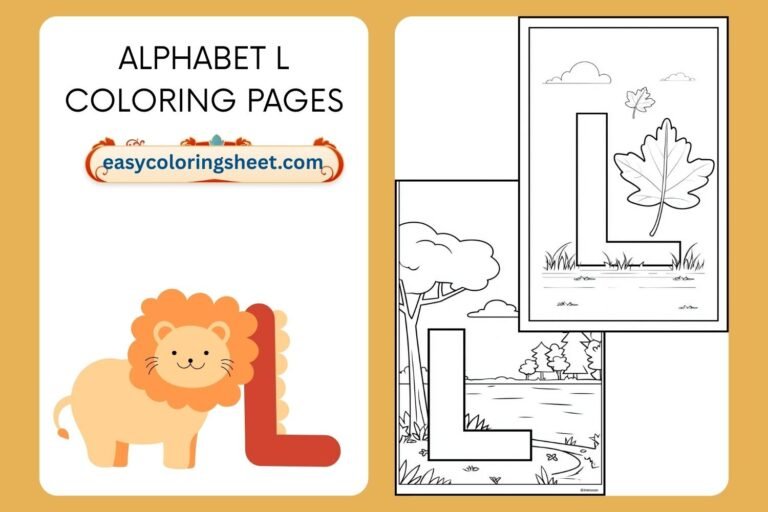 alphabet l coloring pages