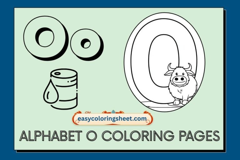 alphabet o coloring pages
