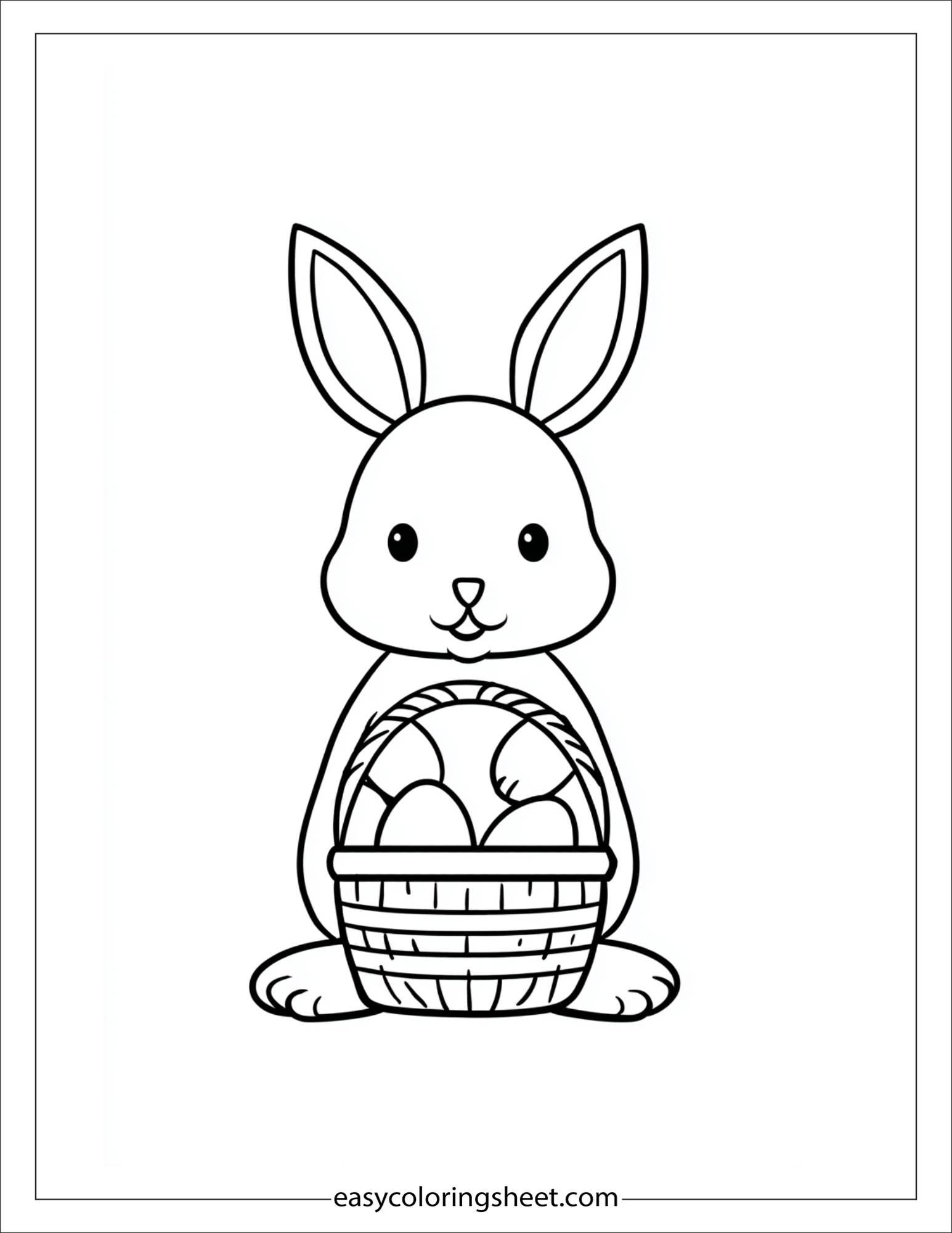 april bunny and basket