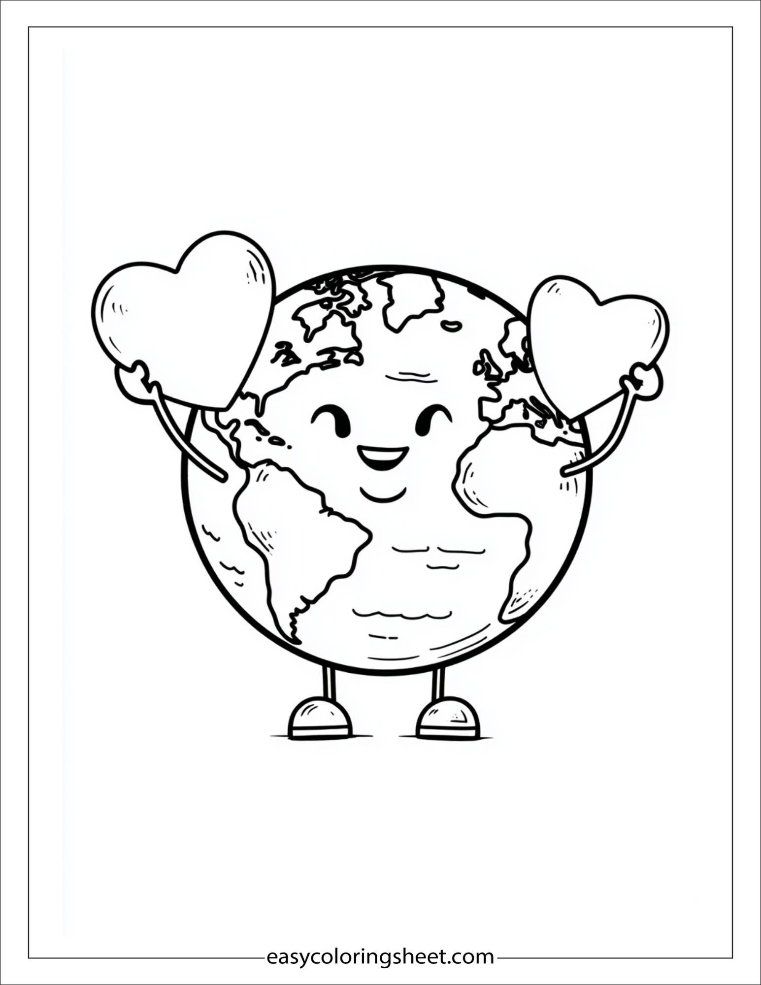 april earth love heart