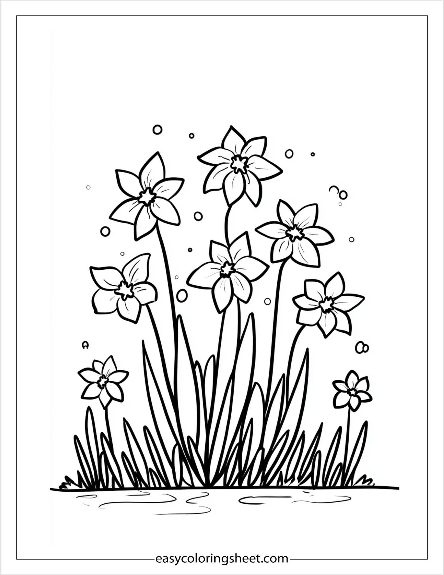 april garden blooming
