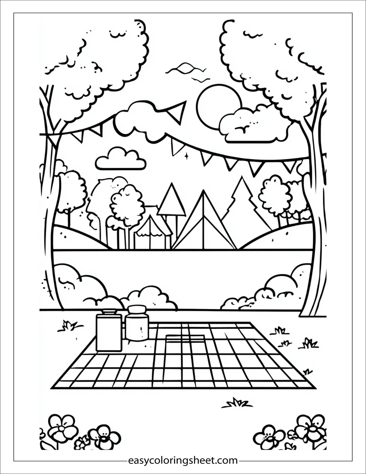 april park picnic blanket