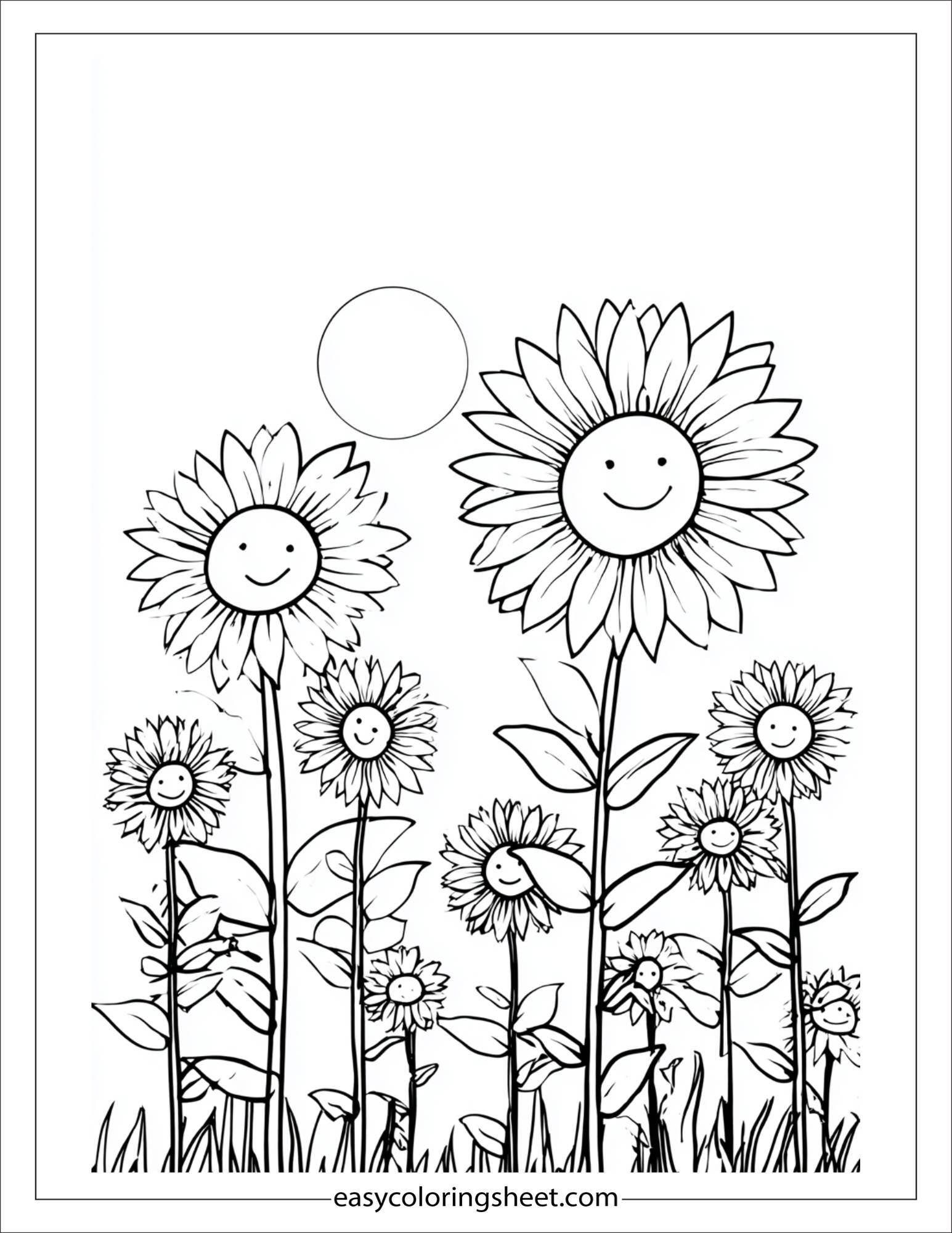august painting sunflowers