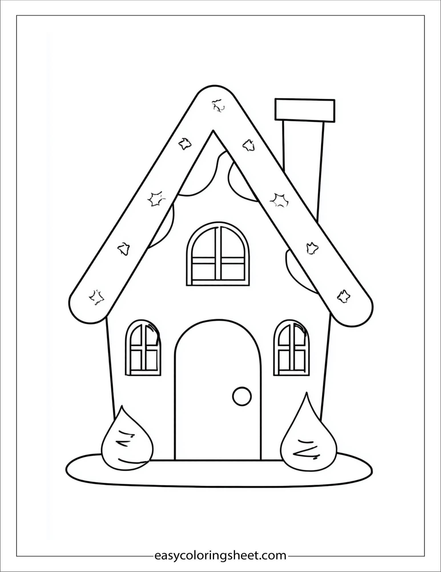 december gingerbread house building