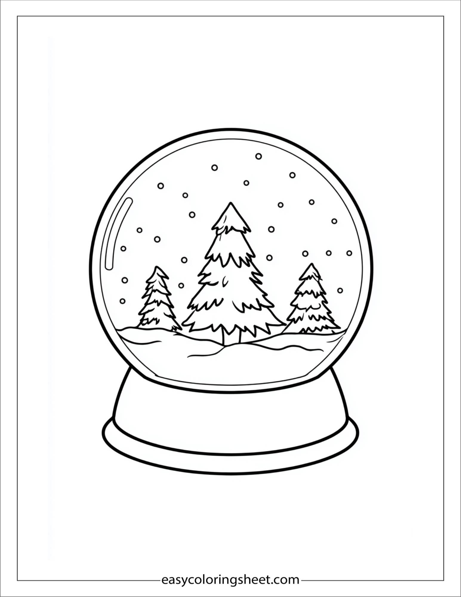 december snow globe craft