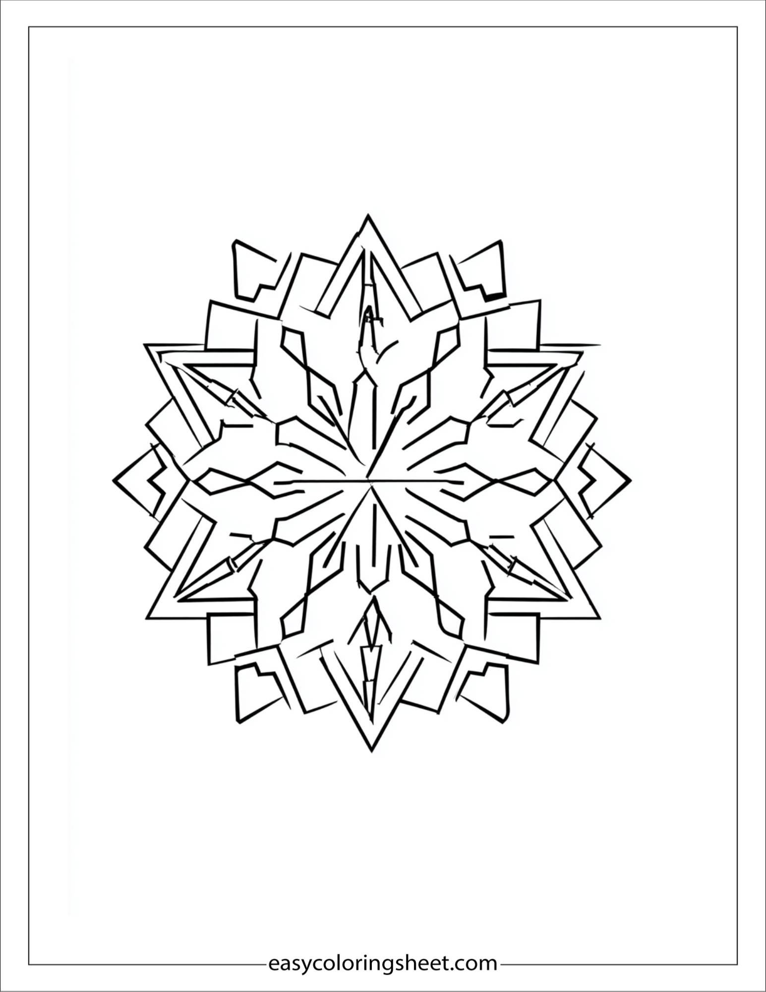 december snowflake cutting craft