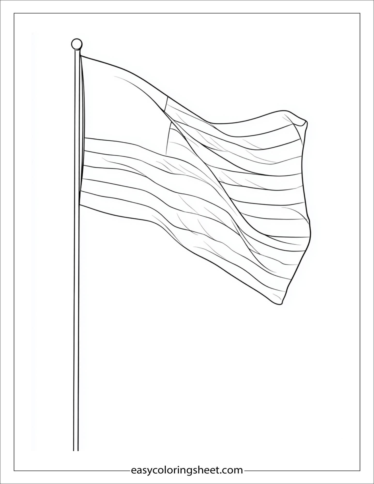 february american flag craft