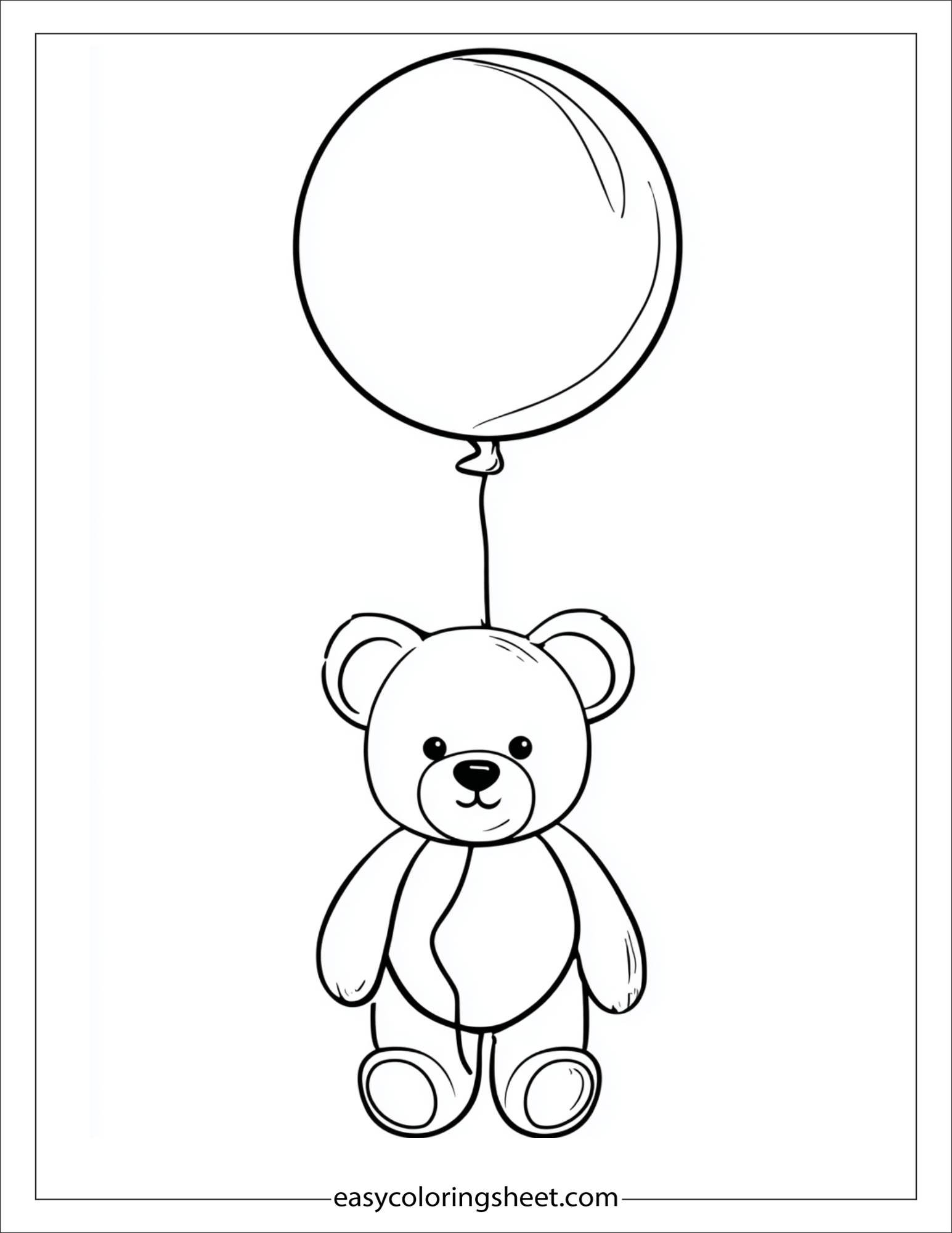 february teddy balloon