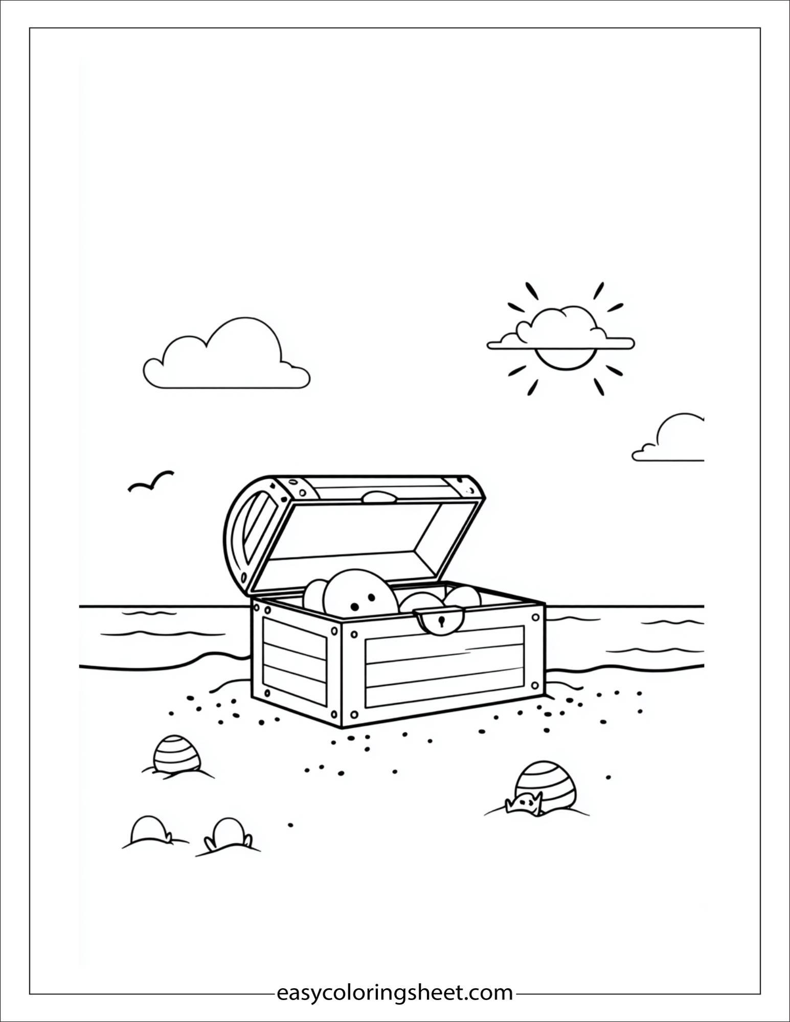 july beach treasure hunt