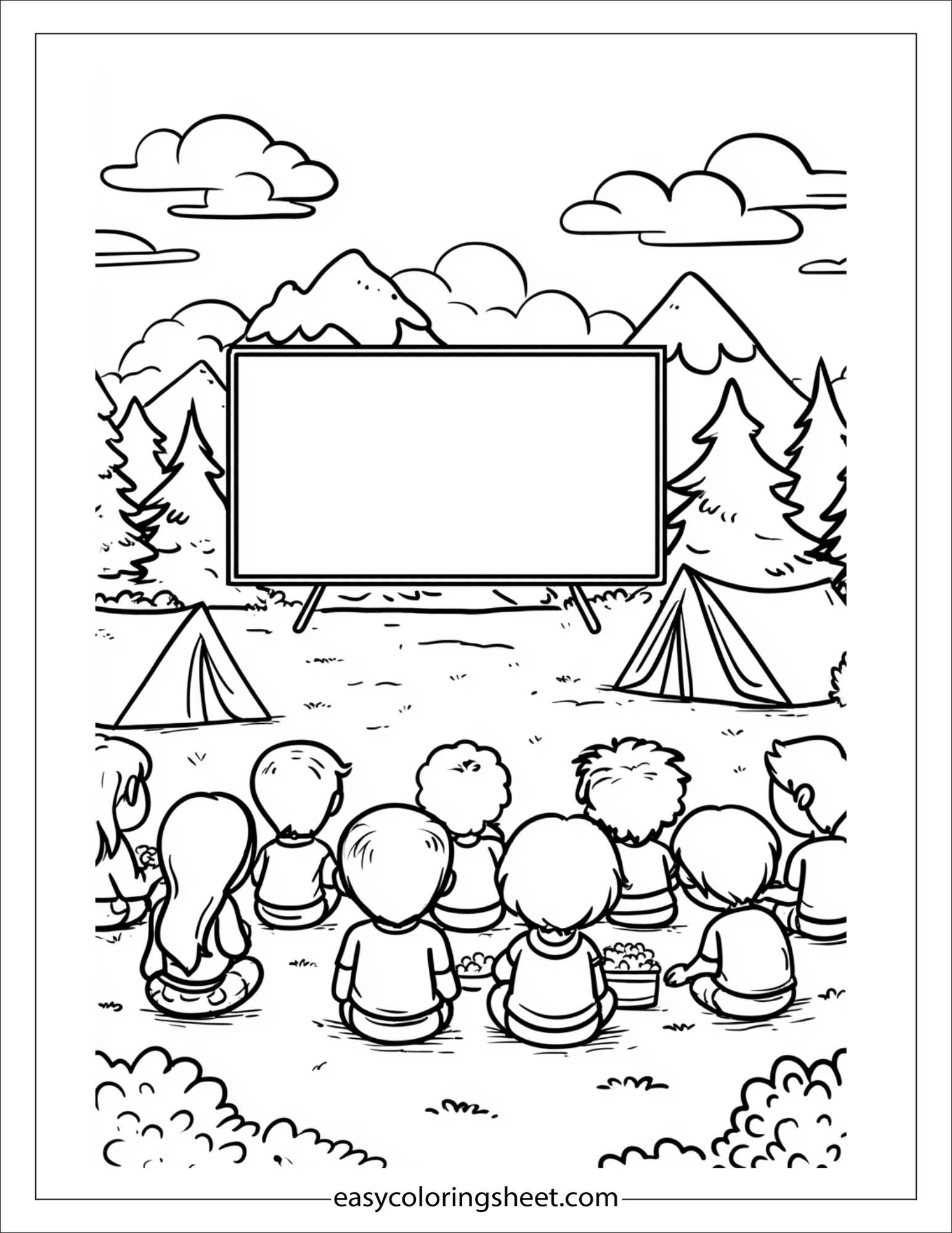july outdoor movie night