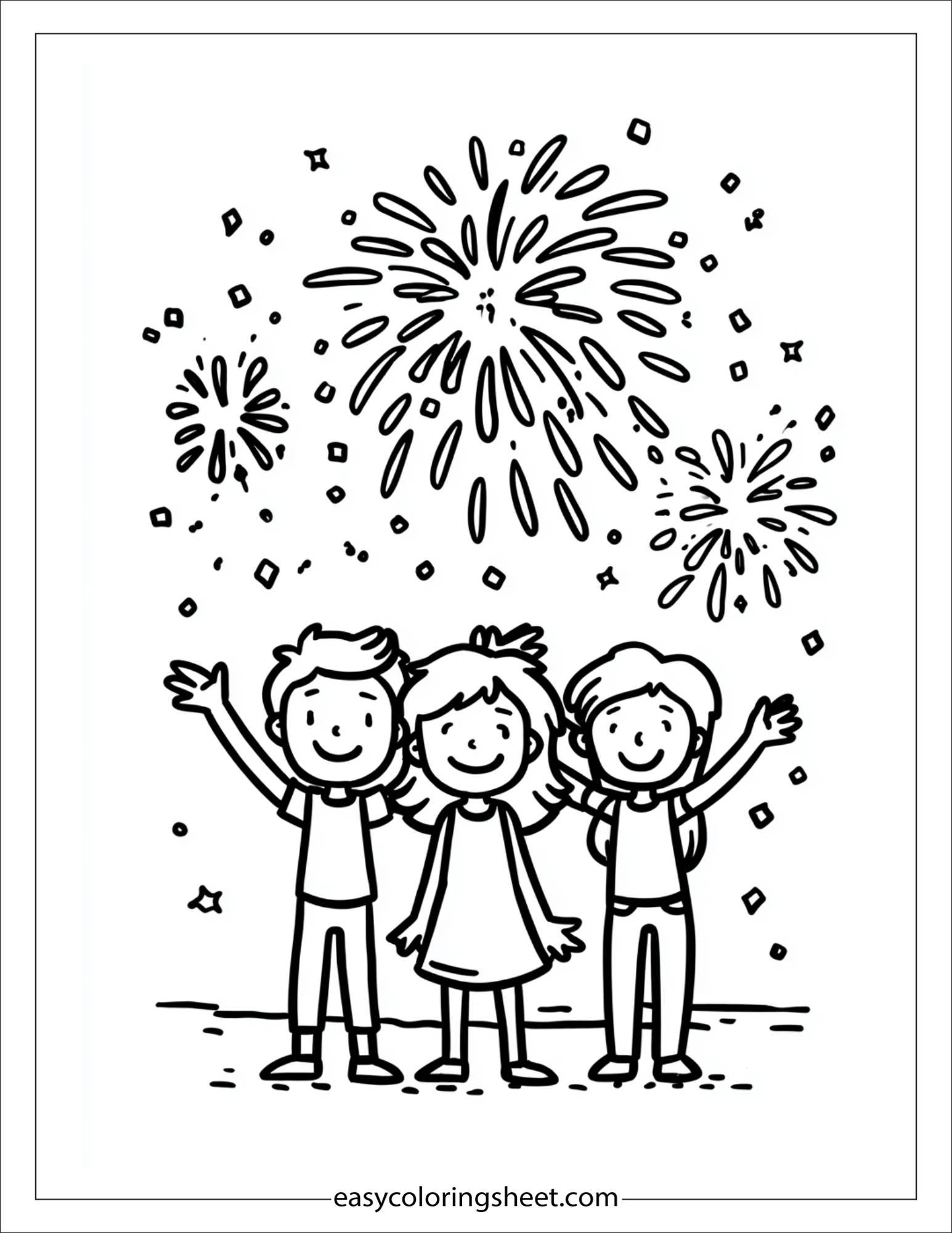 july patriotic fireworks art