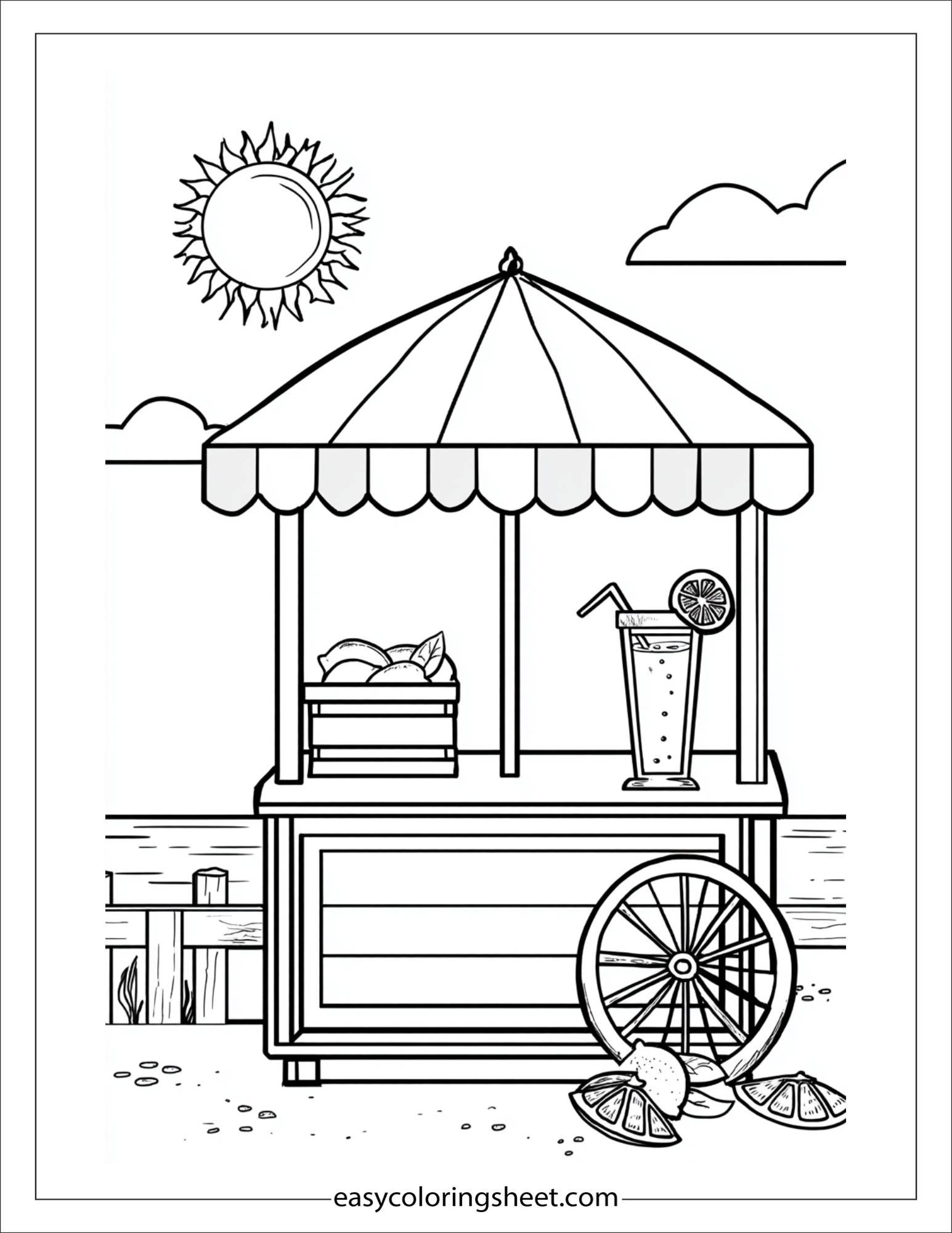 july summer lemonade stand