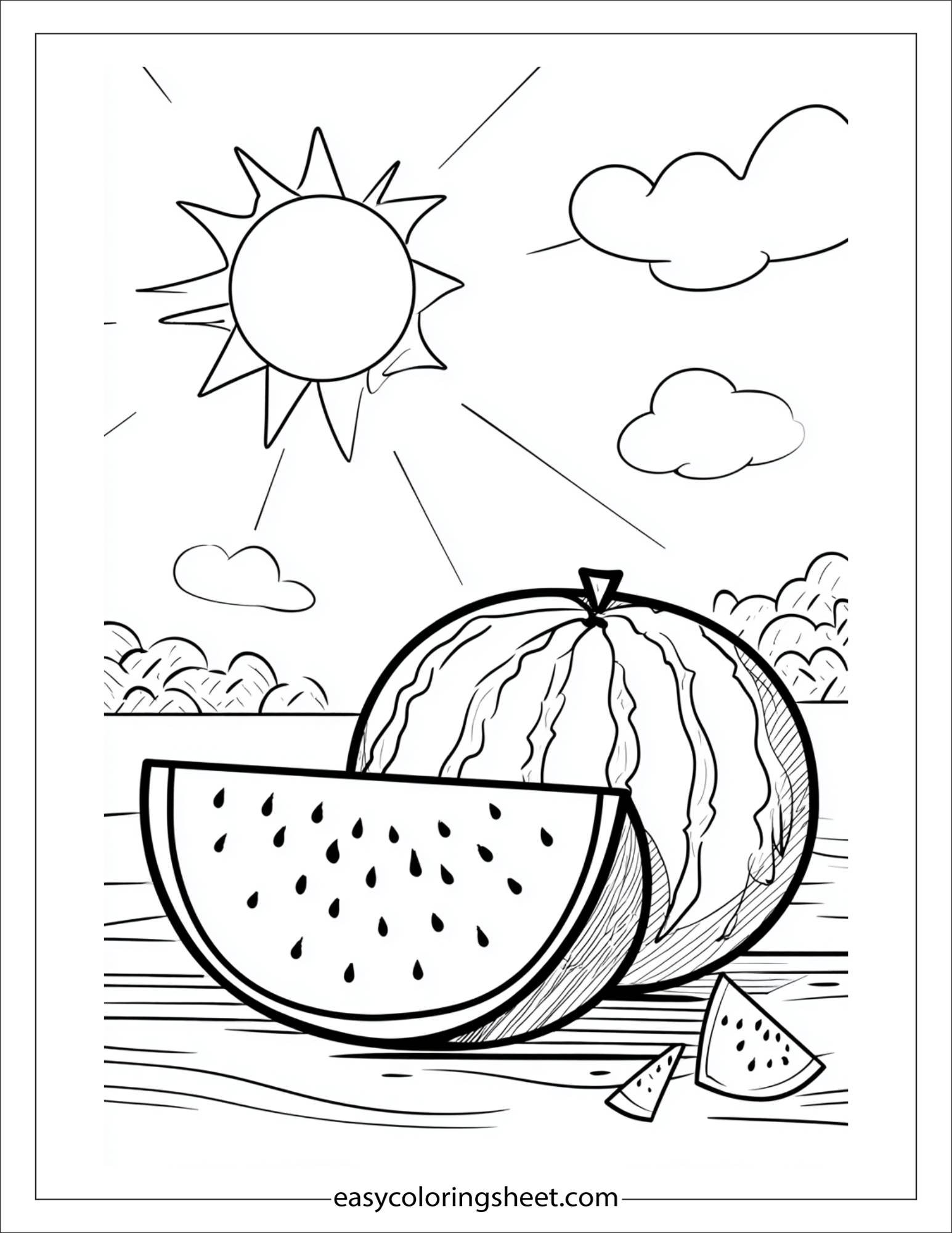 june watermelon picnic