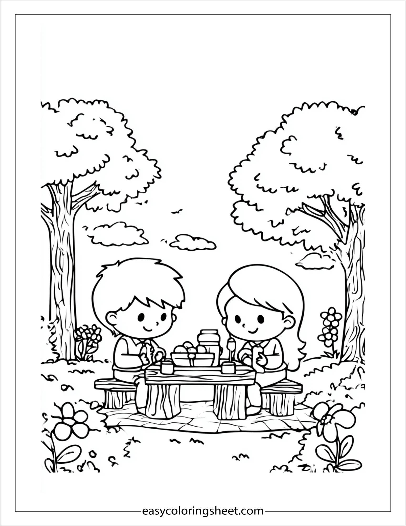 march picnic friends