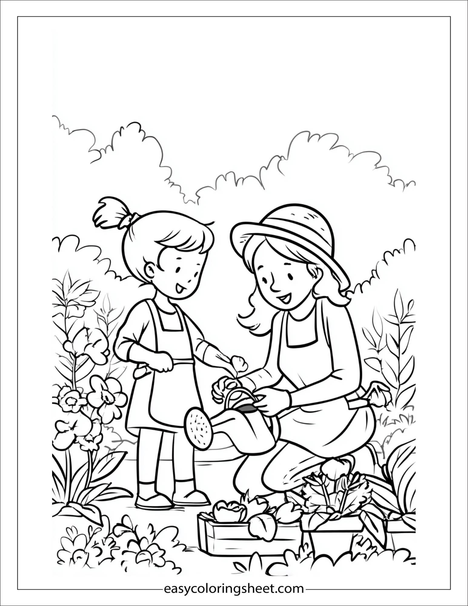 may gardening with mom