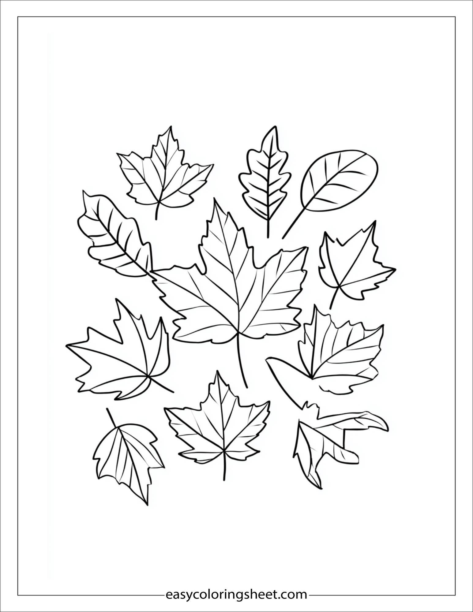 november leaf collage project