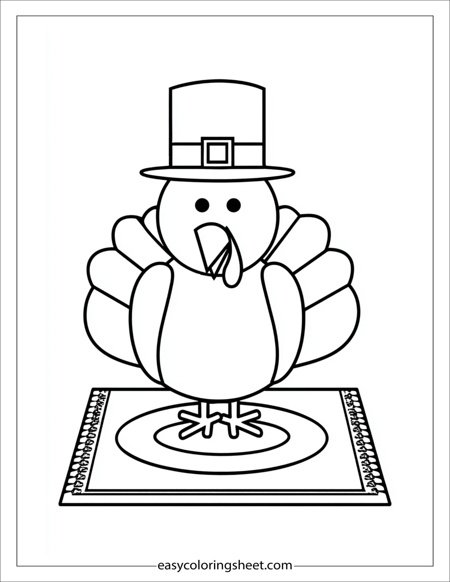 november thanksgiving placemat craft