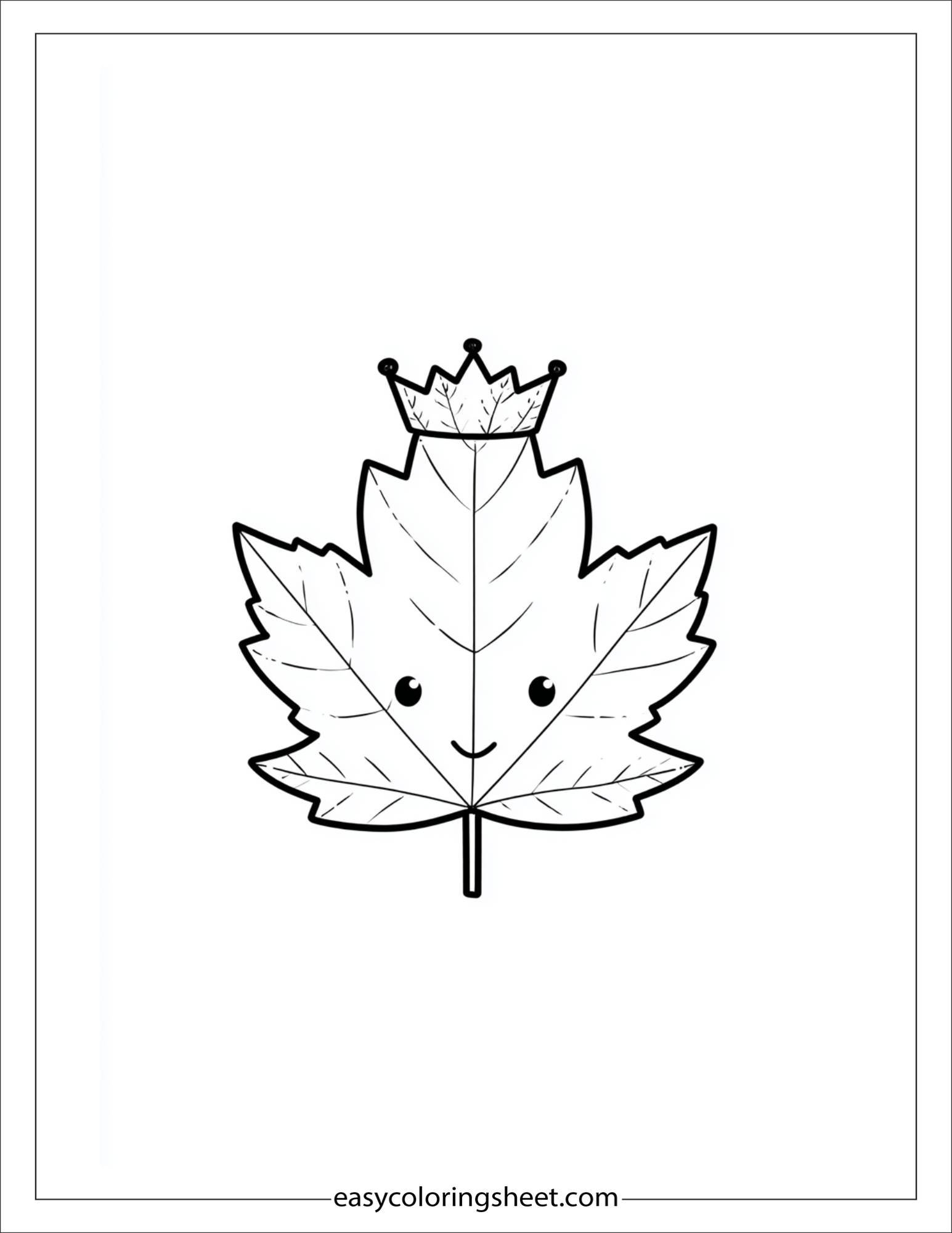 october leaf crown craft