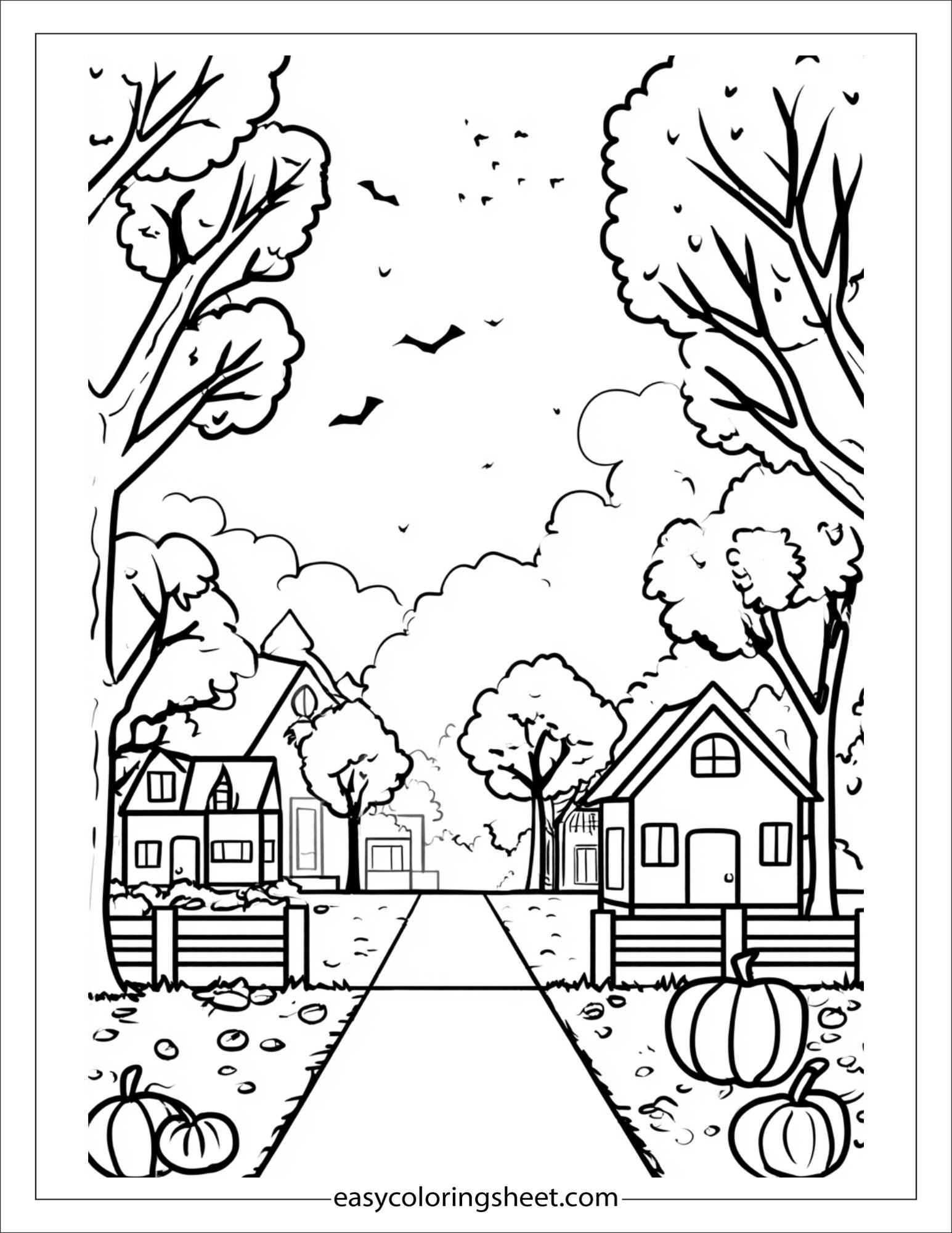 october neighborhood decoration walk