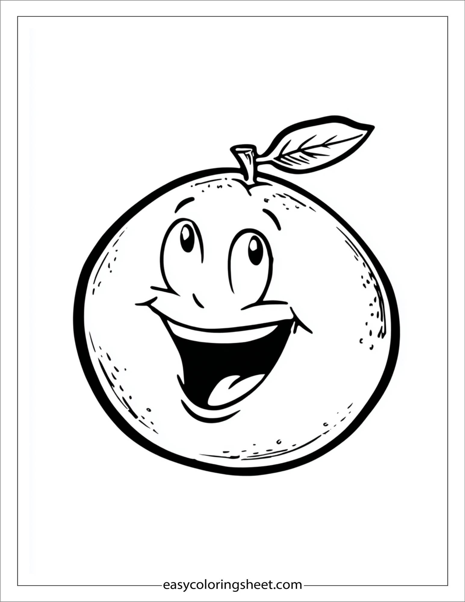 orange fruit laughing loudly