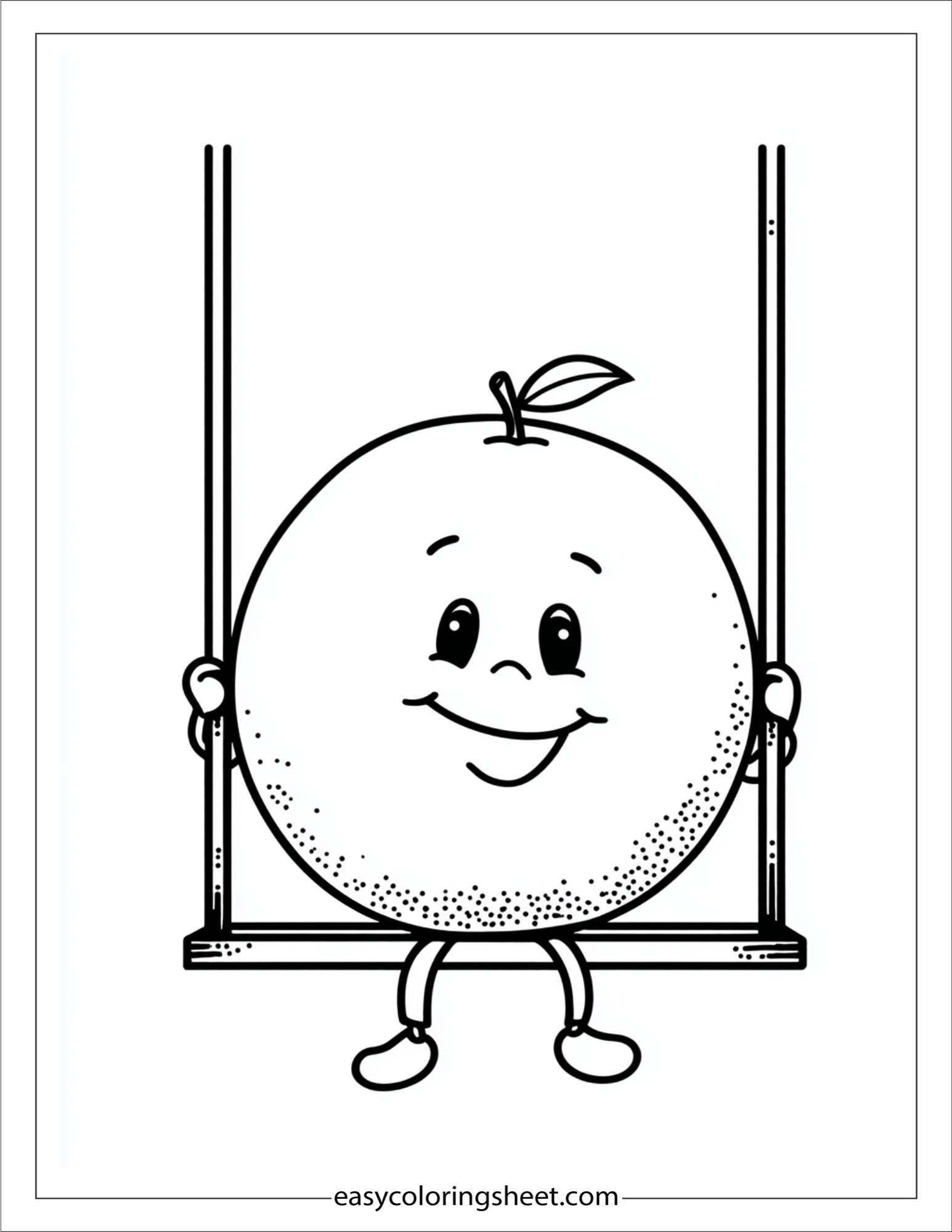 orange fruit on a swing