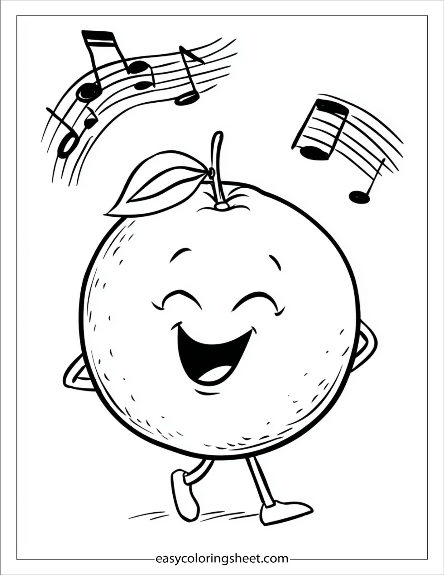 orange fruit singing song