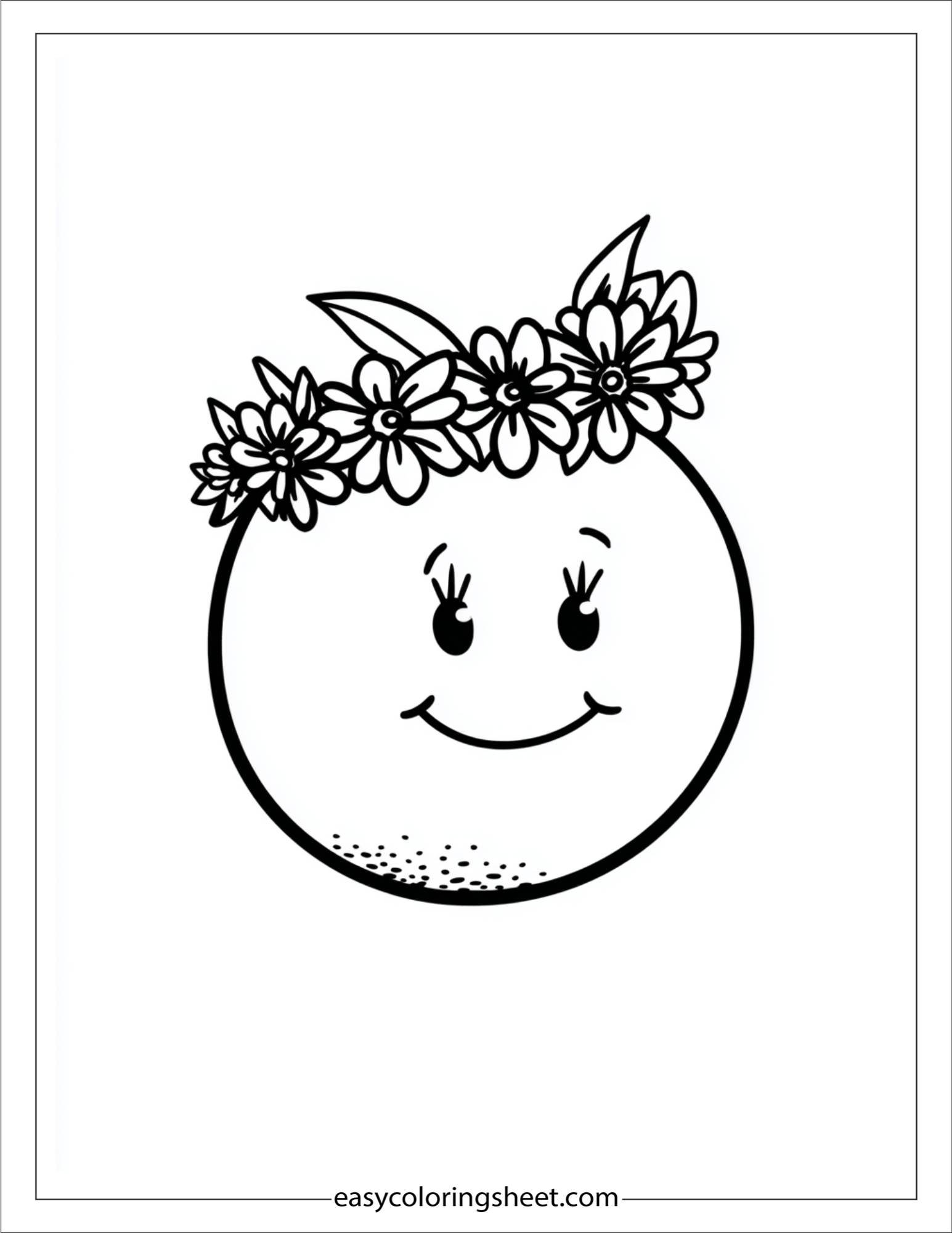 orange fruit with flower crown