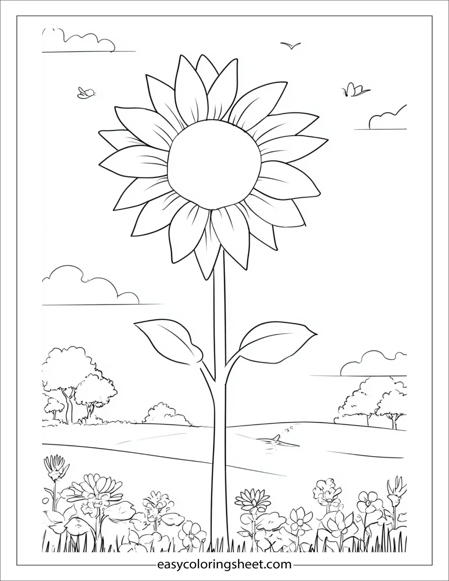 september sunflower walk