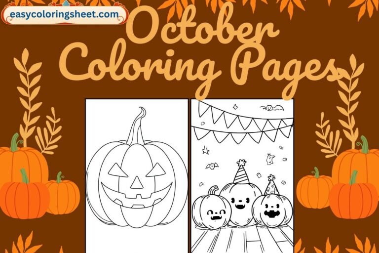 October coloring pages